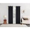 Sun Zero Norwich Black Blackout Curtains 80 in. W X 84 in. L AC-NORWICH84BLK